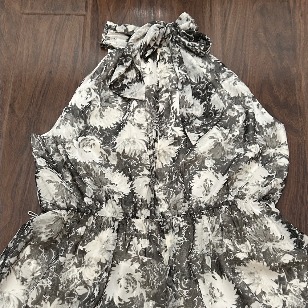 Talbots Fit and Flare Floral Scroll Dress - Picture 12 of 12